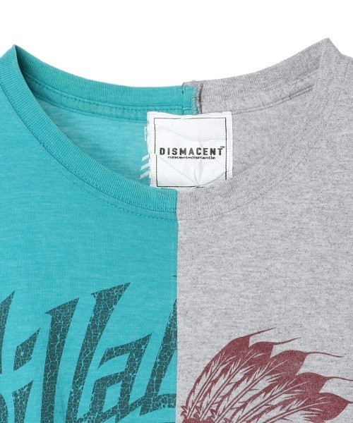 ＪＵＧＬＡＮＳ（ユグランス）の「【KISS,TOKYO】リメイクTシャツ ブルー×グレー インディアン（Tシャツ/カットソー・メンズ・その他・ONE SIZE）」の3枚目の写真