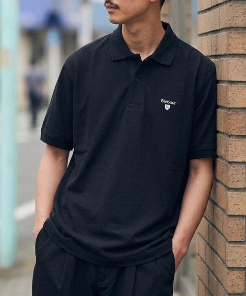 Barbour（バブアー）の「【Barbour】barbour original sports polo shirt af（ポロシャツ・メンズ・オリーブ/スカイブルー/グリーン/ネイビー/ブラック/ホワイト系1/ホワイト/ブラウン/グレー・M/XXL/L/XL）」の3枚目の写真