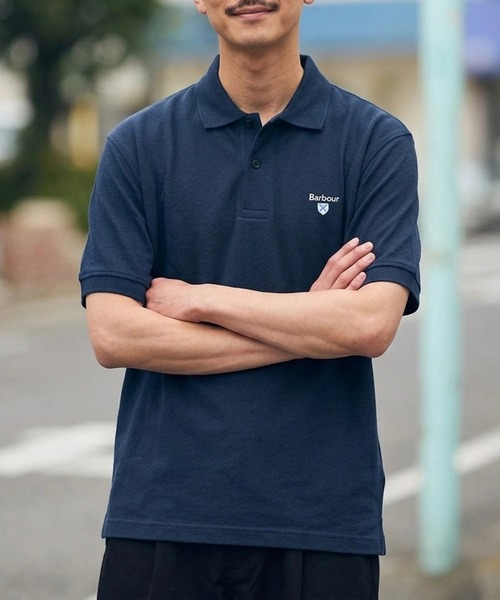 Barbour(バブアー)の「【Barbour】barbour original sports polo shirt af(ポロシャツ・メンズ・オリーブ/スカイブルー/グリーン/ネイビー/ブラック/ホワイト系1/ホワイト/ブラウン/グレー・M/XXL/L/XL)」の14枚目の写真