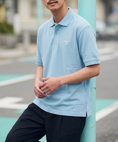 Barbour(バブアー)の「【Barbour】barbour original sports polo shirt af(ポロシャツ・メンズ・オリーブ/スカイブルー/グリーン/ネイビー/ブラック/ホワイト系1/ホワイト/ブラウン/グレー・M/XXL/L/XL)」の10枚目の写真