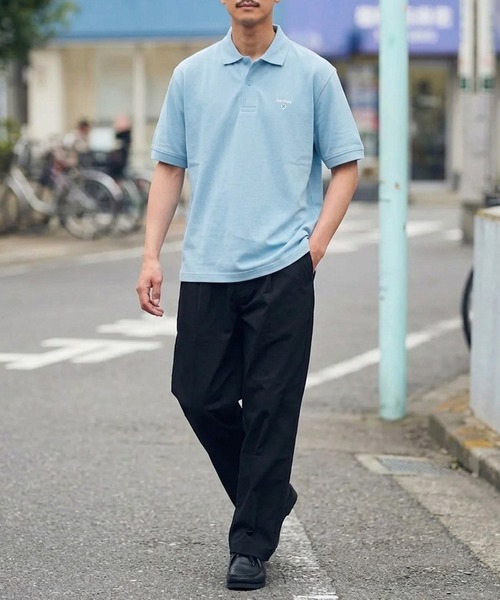Barbour(バブアー)の「【Barbour】barbour original sports polo shirt af(ポロシャツ・メンズ・オリーブ/スカイブルー/グリーン/ネイビー/ブラック/ホワイト系1/ホワイト/ブラウン/グレー・M/XXL/L/XL)」の11枚目の写真