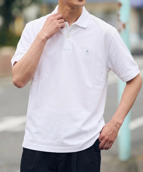 Barbour(バブアー)の「【Barbour】barbour original sports polo shirt af(ポロシャツ・メンズ・オリーブ/スカイブルー/グリーン/ネイビー/ブラック/ホワイト系1/ホワイト/ブラウン/グレー・M/XXL/L/XL)」の19枚目の写真