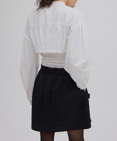 Ameri（アメリ）の「UND FLOUR MOTIF MINI SKIRT（スカート）」 - WEAR