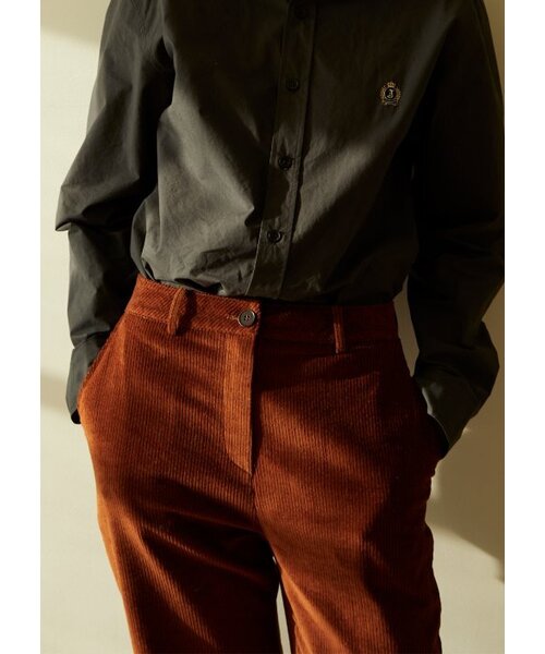 JUNECI(ジュネシ)の「ストレートレトロコーデュロイパンツ(オレンジブラウン)(その他パンツ・レディース・その他・SMALL/MEDIUM)」の2枚目の写真