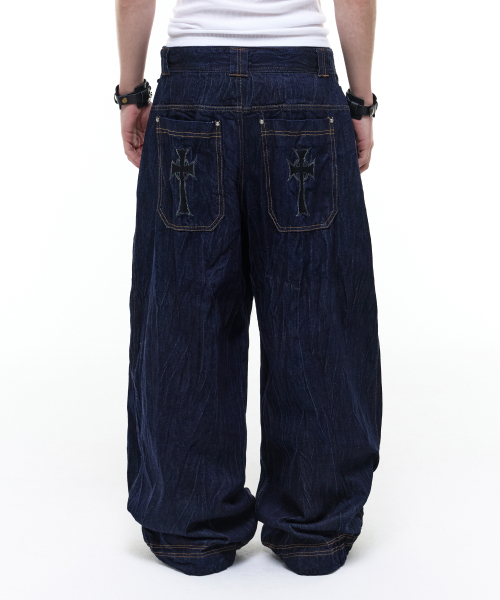 OPUS 0012(オーパス0012)の「Op. 09 HRC MELTED DENIM PANTS INDIGO(デニムパンツ・レディース・その他・SMALL/MEDIUM/LARGE/X-SMALL)」の1枚目の写真