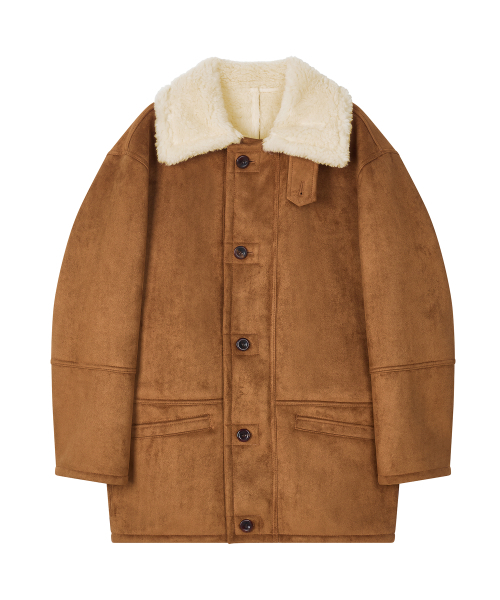 MIDNLOW(ミッドアンドロー)の「Acoustic Suede Shearling Coat(ムートンコート・レディース・その他・FREE)」の9枚目の写真