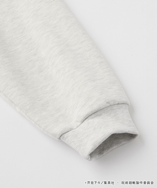 呪術廻戦(ジュジュツカイセン)の「【呪術廻戦】別注 プリント 刺繍 オーバーサイズ プルオーバー パーカー(パーカー・メンズ・オートミール/スミクロ/ネイビー・M/L)」の4枚目の写真