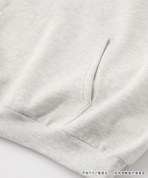 呪術廻戦(ジュジュツカイセン)の「【呪術廻戦】別注 プリント 刺繍 オーバーサイズ プルオーバー パーカー(パーカー・メンズ・オートミール/スミクロ/ネイビー・M/L)」の5枚目の写真