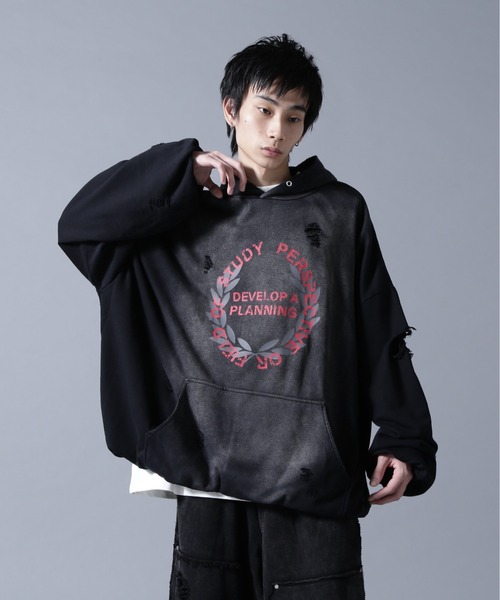 DANKE SCHON（ダンケシェーン）の「DankeSchon/ダンケシェーン/CHEMICAL BALOON HOODIE（パーカー・メンズ・ブラック・L/M）」の19枚目の写真