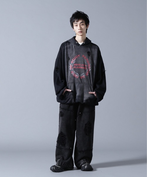 DANKE SCHON（ダンケシェーン）の「DankeSchon/ダンケシェーン/CHEMICAL BALOON HOODIE（パーカー・メンズ・ブラック・L/M）」の13枚目の写真