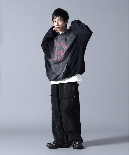 DANKE SCHON（ダンケシェーン）の「DankeSchon/ダンケシェーン/CHEMICAL BALOON HOODIE（パーカー・メンズ・ブラック・L/M）」の8枚目の写真