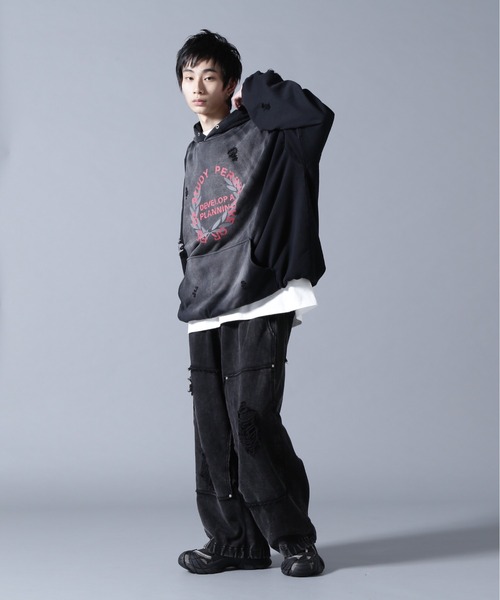 DANKE SCHON（ダンケシェーン）の「DankeSchon/ダンケシェーン/CHEMICAL BALOON HOODIE（パーカー・メンズ・ブラック・L/M）」の7枚目の写真