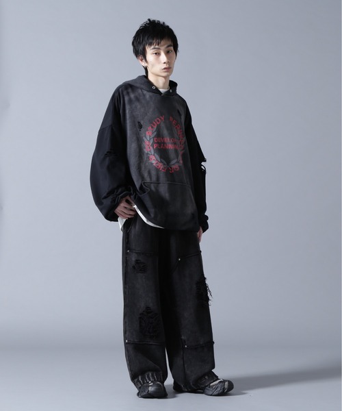 DANKE SCHON（ダンケシェーン）の「DankeSchon/ダンケシェーン/CHEMICAL BALOON HOODIE（パーカー・メンズ・ブラック・L/M）」の6枚目の写真