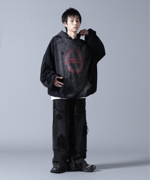 DANKE SCHON（ダンケシェーン）の「DankeSchon/ダンケシェーン/CHEMICAL BALOON HOODIE（パーカー・メンズ・ブラック・L/M）」の5枚目の写真