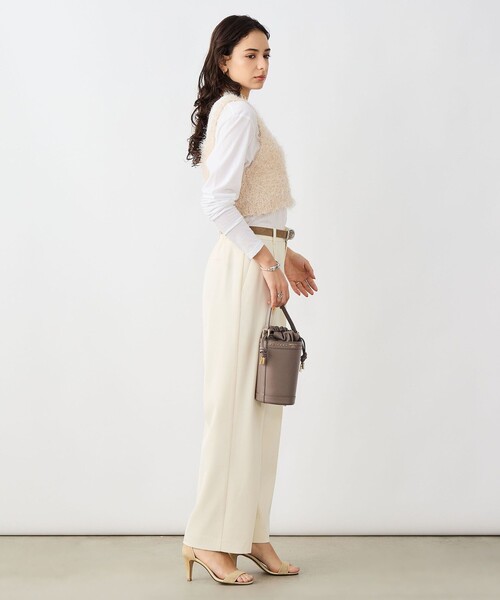 NOLLEY’S Sophi（ノーリーズソフィ）の「《手洗い可能》ラメシャギー2WAYビスチェ（ニット/セーター・レディース・シルバー/ベージュ・38）」の16枚目の写真