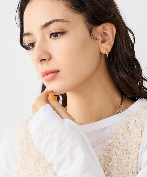 NOLLEY’S Sophi（ノーリーズソフィ）の「《手洗い可能》ラメシャギー2WAYビスチェ（ニット/セーター・レディース・シルバー/ベージュ・38）」の20枚目の写真