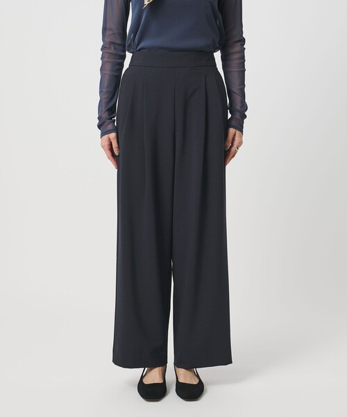 UNITED ARROWS(ユナイテッドアローズ)の「T/W ワイドパンツ ‐ウォッシャブル‐(スラックス・レディース・オフホワイト/ダークブラウン/ネイビー・38/36/34)」の21枚目の写真
