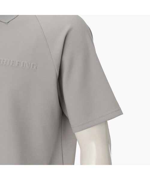 BRIEFING（ブリーフィング）の「【BRIEFING GOLF／ブリーフィングゴルフ】 MS MINI 3D LOGO HALFZIP POLO （リラックスフィット）（ポロシャツ・メンズ・ホワイト/ブラウン/グレー/ブラック・M/L）」の18枚目の写真