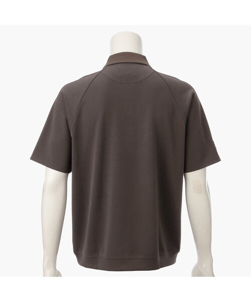 BRIEFING（ブリーフィング）の「【BRIEFING GOLF／ブリーフィングゴルフ】 MS MINI 3D LOGO HALFZIP POLO （リラックスフィット）（ポロシャツ・メンズ・ホワイト/ブラウン/グレー/ブラック・M/L）」の21枚目の写真