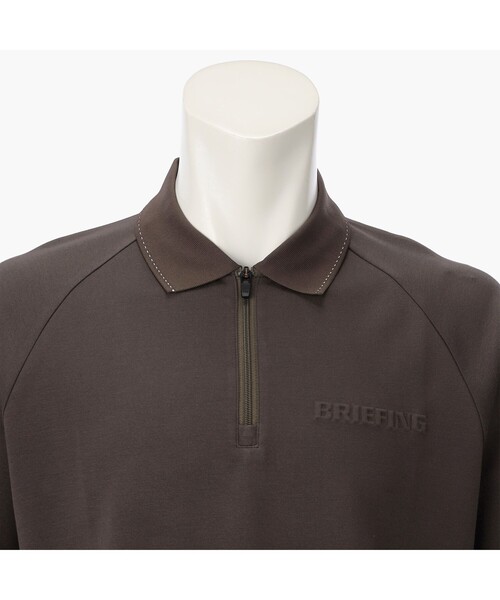 BRIEFING（ブリーフィング）の「【BRIEFING GOLF／ブリーフィングゴルフ】 MS MINI 3D LOGO HALFZIP POLO （リラックスフィット）（ポロシャツ・メンズ・ホワイト/ブラウン/グレー/ブラック・M/L）」の22枚目の写真
