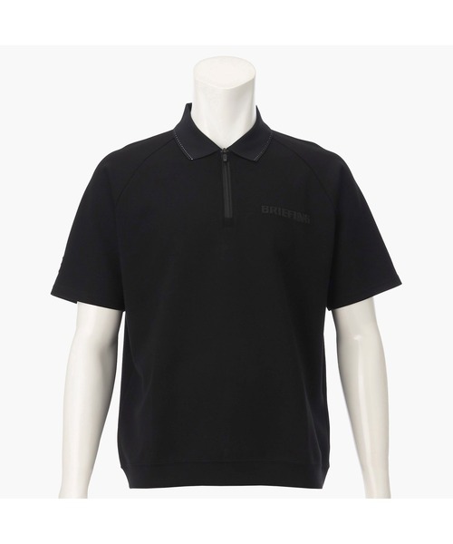 BRIEFING（ブリーフィング）の「【BRIEFING GOLF／ブリーフィングゴルフ】 MS MINI 3D LOGO HALFZIP POLO （リラックスフィット）（ポロシャツ・メンズ・ホワイト/ブラウン/グレー/ブラック・M/L）」の2枚目の写真