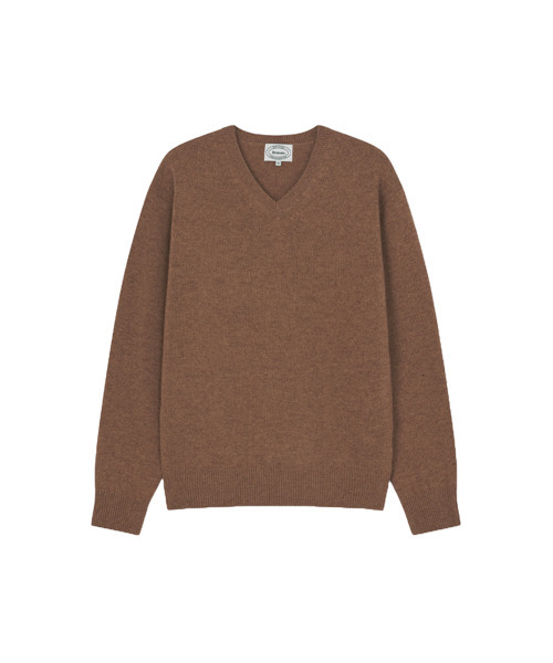 BRUMAN(ブルーマン)の「Wool V-neck Knit (Oat Beige)(ニット/セーター・メンズ・その他・SMALL/MEDIUM/LARGE)」の1枚目の写真