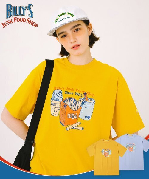 MAINBOOTH(メインブース)の「Billys Fast Food T-shirt(YELLOW)(Tシャツ/カットソー・メンズ・その他・1)」の2枚目の写真