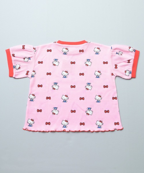 MARKEY'S(マーキーズ)の「【HELLO KITTY/ハローキティ】別注ワッフルTシャツ(Tシャツ/カットソー・キッズ・ピンク/パープル/ミント・100/130/120/110/95/90/80)」の9枚目の写真
