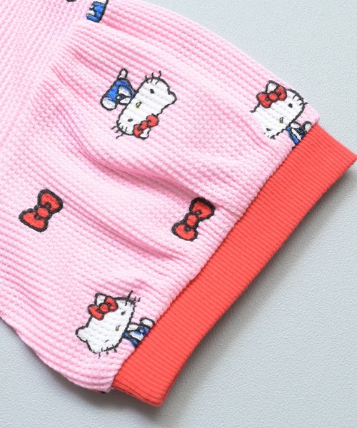 MARKEY'S(マーキーズ)の「【HELLO KITTY/ハローキティ】別注ワッフルTシャツ(Tシャツ/カットソー・キッズ・ピンク/パープル/ミント・100/130/120/110/95/90/80)」の10枚目の写真
