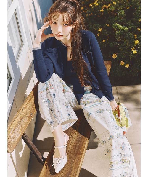 LILY BROWN（リリーブラウン）の「ステッチハンドルバケツバッグ（ショルダーバッグ・レディース・ブラック/ピンク/ライム・F）」の5枚目の写真