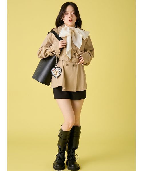 LILY BROWN（リリーブラウン）の「ステッチハンドルバケツバッグ（ショルダーバッグ・レディース・ブラック/ピンク/ライム・F）」の17枚目の写真