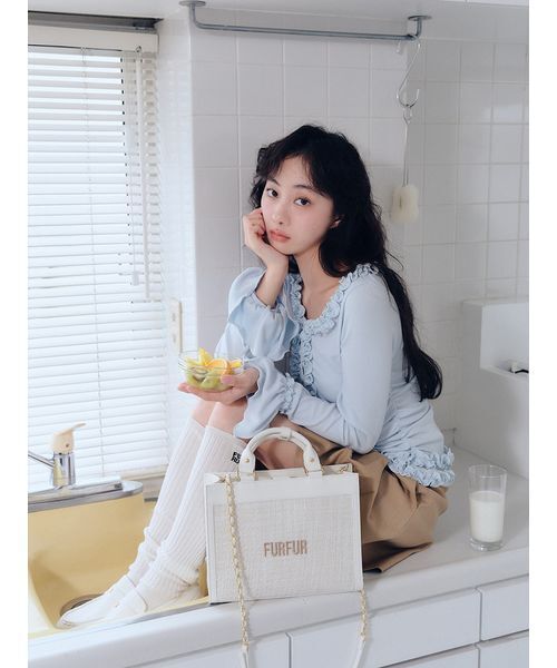 FURFUR(ファーファー)の「ミニリボンカシメローファー(ローファー・レディース・オフホワイト/ブラック/ブラウン・36/37/38)」の12枚目の写真