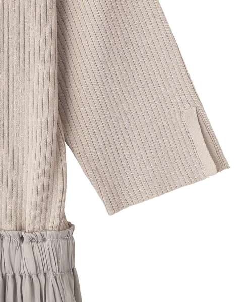 YECCA VECCA（イェッカヴェッカ）の「【2点SET】カーディガンセットワンピース（ワンピース・レディース・グレイッシュベージュ/ライトブルー/ブラック・FREE）」の15枚目の写真