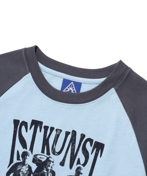 ISTKUNST(イストクンスト)の「SCENE BAND RAGLAN LS TEE_BLUE(IK2FSMT553A)(Tシャツ/カットソー・レディース・その他・M/S)」の3枚目の写真