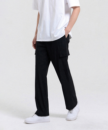 CREEDMENS（クリードマンズ）の「クーリングセミワイドカーゴパンツ (ブラック)（スラックス）」