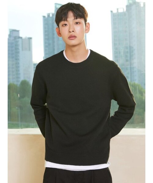 AYIHOLIC CASHMERE(アイホリックカシミア)の「キャッシュライクラウンドケーブルニット ブラック #5 COLOR(ニット/セーター・レディース・ブラック・L/M)」の3枚目の写真