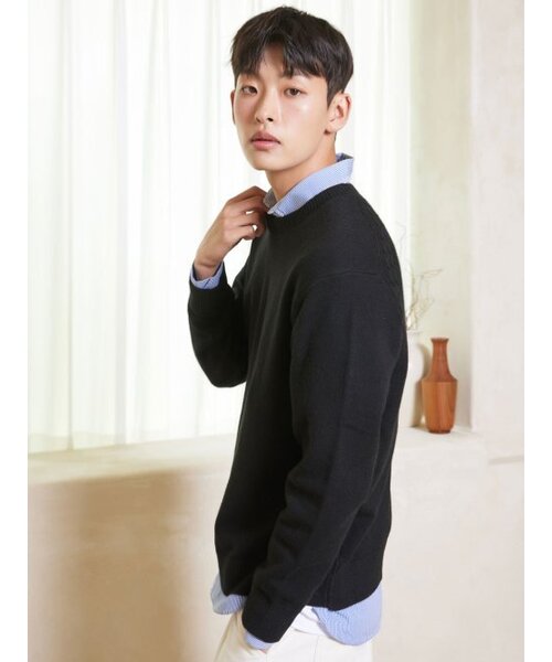 AYIHOLIC CASHMERE(アイホリックカシミア)の「キャッシュライクラウンドケーブルニット ブラック #5 COLOR(ニット/セーター・レディース・ブラック・L/M)」の5枚目の写真