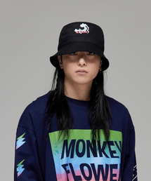 Monkey Flower（モンキーフラワー）の「女性ビッグウェーブバケットハット/MS0ACP06U BLACK（ハット）」