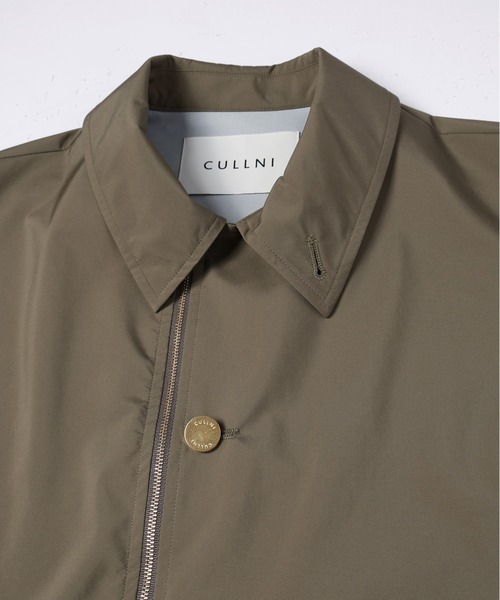 CULLNI(クルニ)の「Three-Layer Taffeta Zip Up Short Coat(ステンカラーコート・メンズ・ブラック/カーキ・0/1/2)」の8枚目の写真