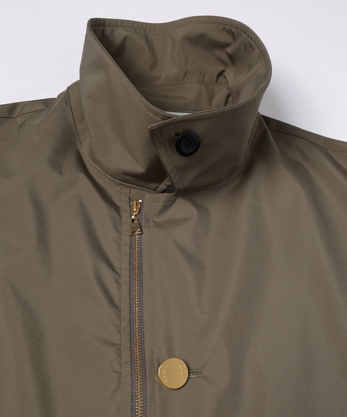 CULLNI(クルニ)の「Three-Layer Taffeta Zip Up Short Coat(ステンカラーコート・メンズ・ブラック/カーキ・0/1/2)」の10枚目の写真