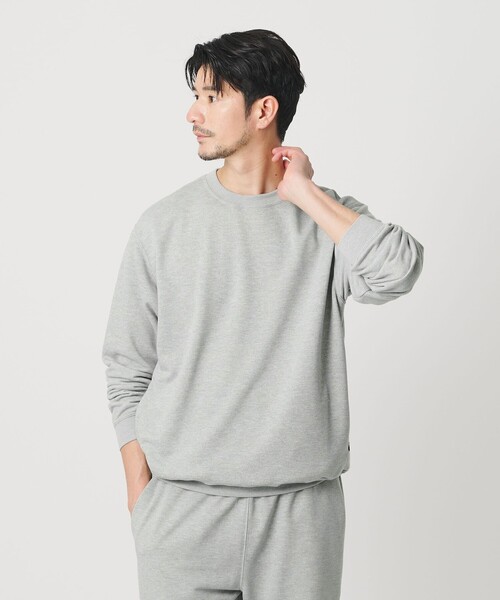 BEAUTY&YOUTH UNITED ARROWS（ビューティーアンドユースユナイテッドアローズ）の「【WEB限定 WARDROBE SMART】エアロノット スウェット/セットアップ対応【吸水速乾・UVカット】（スウェット・メンズ・ブラック/グレー/ダークグレー・L/M/S/XL）」の2枚目の写真