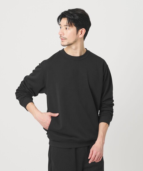 BEAUTY&YOUTH UNITED ARROWS（ビューティーアンドユースユナイテッドアローズ）の「【WEB限定 WARDROBE SMART】エアロノット スウェット/セットアップ対応【吸水速乾・UVカット】（スウェット・メンズ・ブラック/グレー/ダークグレー・L/M/S/XL）」の4枚目の写真