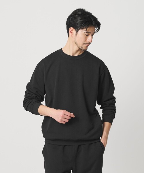 BEAUTY&YOUTH UNITED ARROWS（ビューティーアンドユースユナイテッドアローズ）の「【WEB限定 WARDROBE SMART】エアロノット スウェット/セットアップ対応【吸水速乾・UVカット】（スウェット・メンズ・ブラック/グレー/ダークグレー・L/M/S/XL）」の5枚目の写真