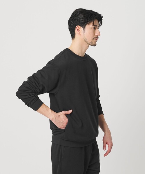 BEAUTY&YOUTH UNITED ARROWS（ビューティーアンドユースユナイテッドアローズ）の「【WEB限定 WARDROBE SMART】エアロノット スウェット/セットアップ対応【吸水速乾・UVカット】（スウェット・メンズ・ブラック/グレー/ダークグレー・L/M/S/XL）」の6枚目の写真