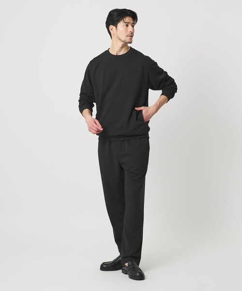 BEAUTY&YOUTH UNITED ARROWS（ビューティーアンドユースユナイテッドアローズ）の「【WEB限定 WARDROBE SMART】エアロノット スウェット/セットアップ対応【吸水速乾・UVカット】（スウェット・メンズ・ブラック/グレー/ダークグレー・L/M/S/XL）」の8枚目の写真