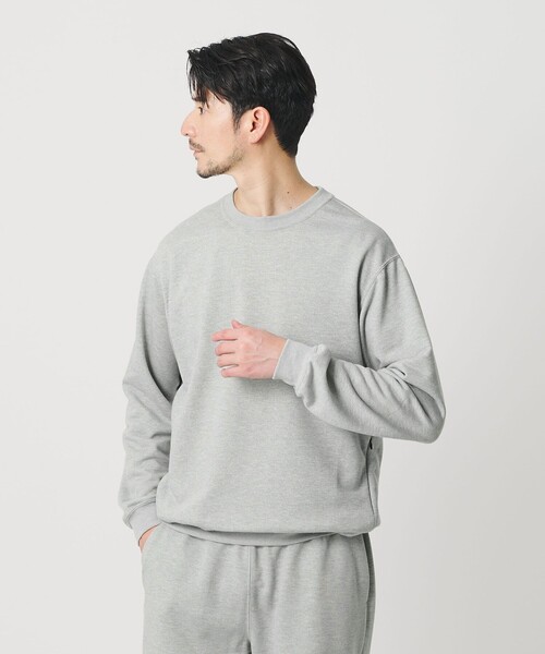 BEAUTY&YOUTH UNITED ARROWS（ビューティーアンドユースユナイテッドアローズ）の「【WEB限定 WARDROBE SMART】エアロノット スウェット/セットアップ対応【吸水速乾・UVカット】（スウェット・メンズ・ブラック/グレー/ダークグレー・L/M/S/XL）」の12枚目の写真