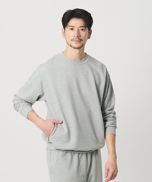 BEAUTY&YOUTH UNITED ARROWS（ビューティーアンドユースユナイテッドアローズ）の「【WEB限定 WARDROBE SMART】エアロノット スウェット/セットアップ対応【吸水速乾・UVカット】（スウェット・メンズ・ブラック/グレー/ダークグレー・L/M/S/XL）」の16枚目の写真