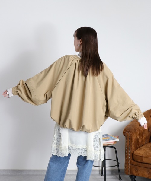 cepo（セポ）の「バルーンジップギャザーブルゾン（ブルゾン・レディース・チャコール/ベージュ/オフホワイト・M）」の17枚目の写真