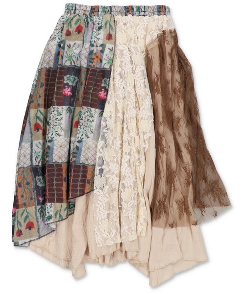 SPINNS（スピンズ）の「異素材ドッキングロングスカート/レース/NEO森ガール（スカート・レディース・マルチ・ONESIZE）」の12枚目の写真