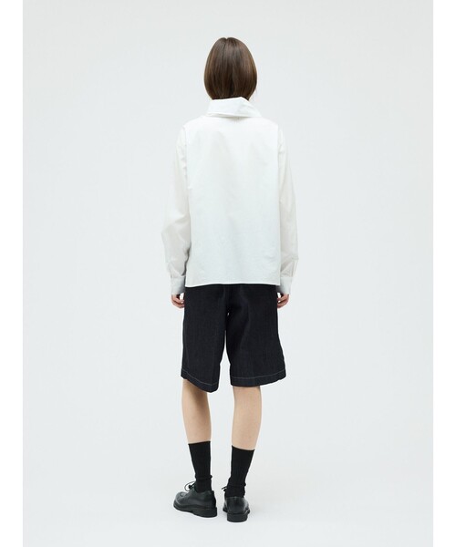 mizuiroind(ミズイロインド)の「mizuiro ind スカーフカラーシャツ(シャツ/ブラウス・レディース・ネイビー/ピンク/オフホワイト/ライトブルー・FREE)」の17枚目の写真